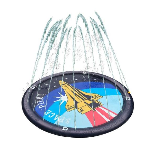 Quality Backyard Water Park Playground And Splash Pad Spray Child Inflatable Rocket Sprinkler for sale