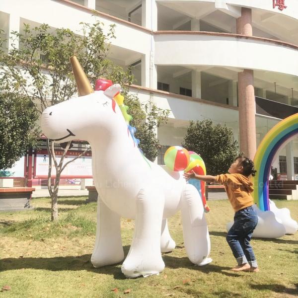 Quality Ginormous Inflatable Sprinkler Toy Unicorn Shaped Outdoor Sprinkler Toys For for sale