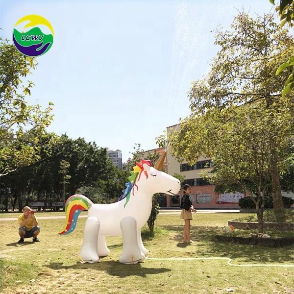 Quality Ginormous Inflatable Sprinkler Toy Unicorn Shaped Outdoor Sprinkler Toys For for sale