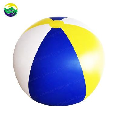 China Custom gedruckt 6in Outdoor aufblasbares Spielzeug Jumbo Gummi Plastik Riesenstrandball zu verkaufen