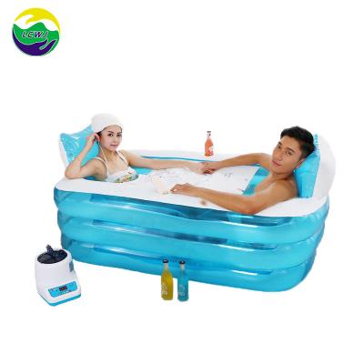 Chine Plastique soufflé à chaud piscine pliable pour adultes baignoire en plastique pour adultes à vendre