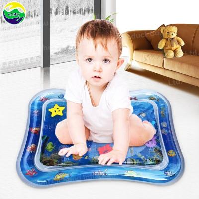 China Tummy Time Toddlers Infant Water Toy Inflatable Childrens Water Mat 66 X 50cm for sale