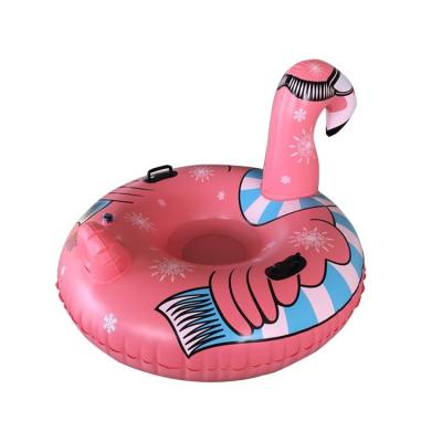 China Cute Animal Shape Blow Up Tube Sled Inflatable Snow Sledge 0.58mm for sale