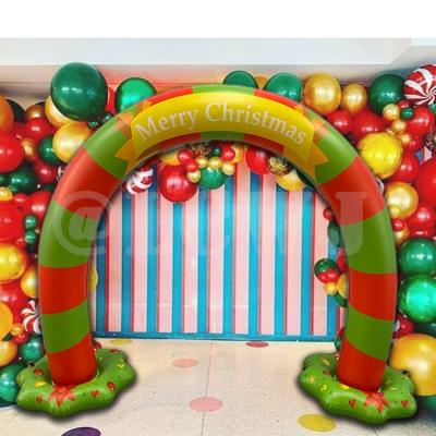 China LC Inflatable Christmas Arch Large Outdoor Christmas Light Arch Christmas Lighted Arch en venta