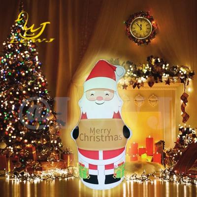 China LC Blow Up Bopper Yard Decoration Christmas Inflatable Santa Claus Decorations with LED Light à venda