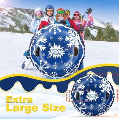 China Heavy Duty Sleigh Adult Snow Tubes Snow Air Tube Winter Fun Toys For Kids for sale