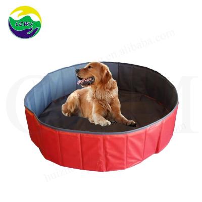 China 80 X 20cm Small Foldable Pet Pool Hard Duty Dog Bath Foldable for sale