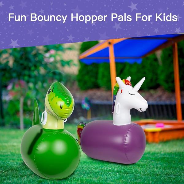 Quality Unicorn And Dino Hopping Toys Inflatable Ride On Bouncer Hopper Horse For for sale