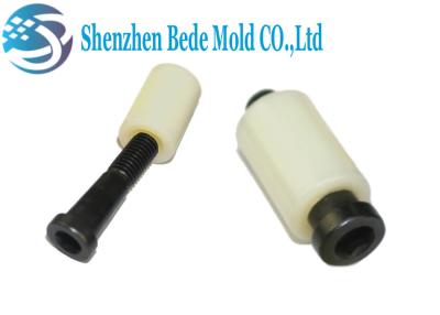 China Natural White Plastic Parting Locks Mould With Nylon Sleeve Alloy Steel Bolt for sale