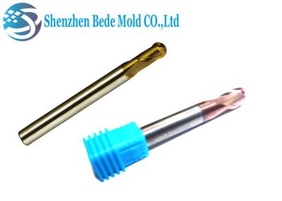 China Vertical Type Ball End Cutter 2 Flute Carbide End Mill 0.001mm Tolerance for sale