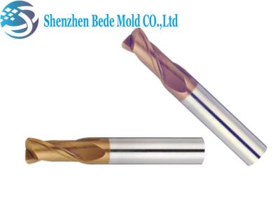 China Cortador do moinho de extremidade do Hss de 2 flautas, tolerância de canto das ferramentas de corte 0.001mm do raio do ferro fundido à venda