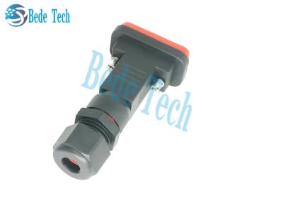 China Soquete plástico do cabo de uma comunicação IP68 do conector SECUNDÁRIO impermeável da tomada masculina da tomada D à venda