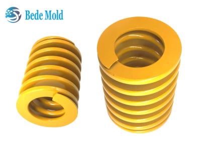 China Yellow Industrial Light Duty Die Springs Low Load Injection 60Si2MnA Material OD 12mm 14mm for sale