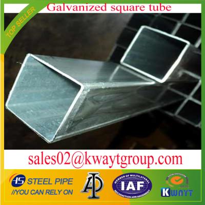 China Galvanized Square pipe/tubing for sale