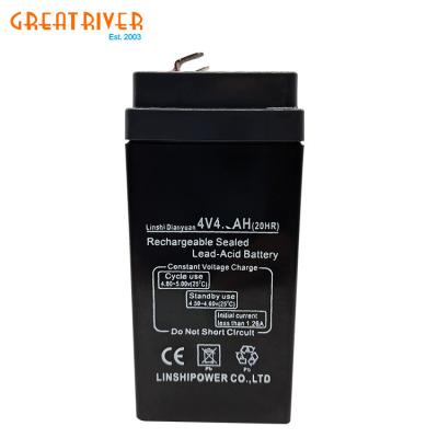 China 4V4AH Home Appliances Electronic Balance Storage Battery Platform Scale Home Appliances Calculation Black Lead Acid Battery 4AH 2years for sale