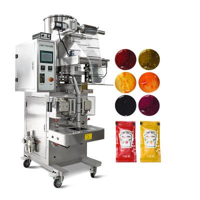 中国 Chili Oil Liquid Ketchup Sachet Packing Machine Fully Automatic Semi Fluid 販売のため