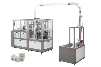 China CE SGS High Speed Paper Tea Cup Making Machine Welding By Ultrasonic Heater for sale