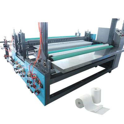 China 220m/min Tissue Paper Rewinding Machine PLC Touch Screen Combined Control for sale