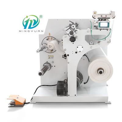 China Automatic Vertical Round Knife Roll Paper Small Slitting Rewinding Machine for sale