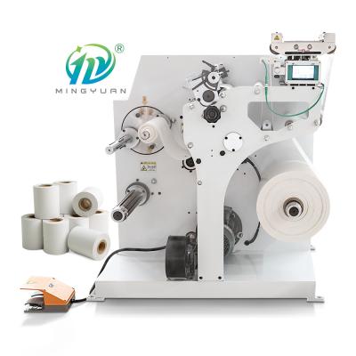 China Vertical Circular Knife Small Slitting And Rewinding Machine High Speed for sale