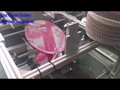 Hydraulic double working station paper plate machine test running 13 inch corrugated plate india