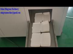 pe coated paper lunch box machine test running