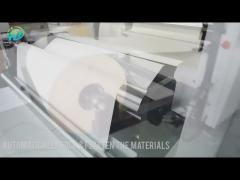 full auto die cutting machine cutting paper fan design by mingyuan machinery