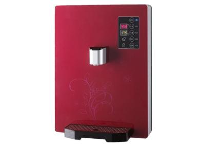 China Plastic Case Wall Mounted Instant Hot Water Dispenser Red Color Touch Screen for sale