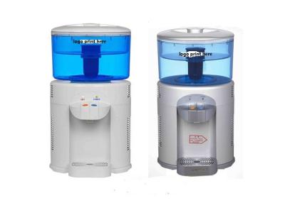 China Silver And White Color Mini Water Cooler Dispenser 5L Desktop Type With Filtration for sale