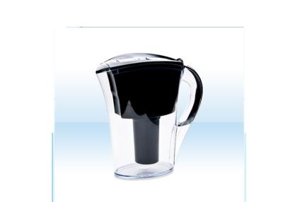 China Black Color 3.5L Drinking Water Filter Jug Suits USA Fridge Door With Digital Timer for sale