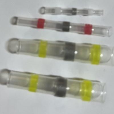 China PE Yellow Heat Shrink Connectors Waterproof 10awg Solder Butt Splice for sale