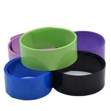 China PVC 0.2mm Heat Shrink Wrap Roll Purple Plastic For Battery for sale