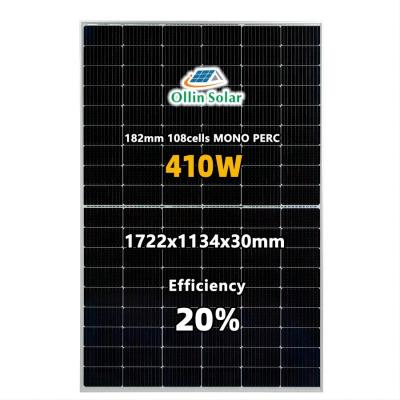 China El mono panel solar fotovoltaico negro lleno de Perc 9bb picovoltio para la Sistema Solar casera en venta