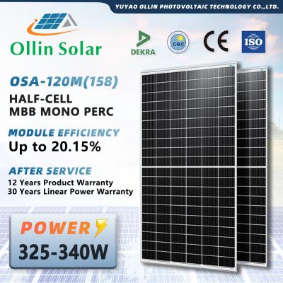 China De rejilla el sistema eléctrico solar para el hogar utilizó los mono paneles solares 320w 330w 340w 350w 355w en venta