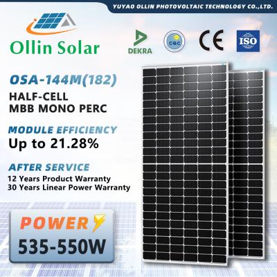 China INMETRO Certified 550w Solar Panels For Brazillian Market OEM Service Available for sale