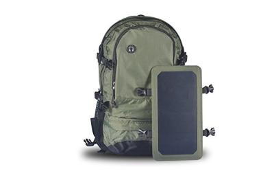 China Outdoor Camping Solar Charger Bag / Solar Powered Backpack Polyester Material for sale