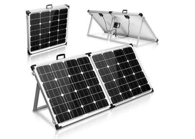 China Black Portable Suitcase Solar Panels Heavy Duty Aluminum Frame And Leg for sale