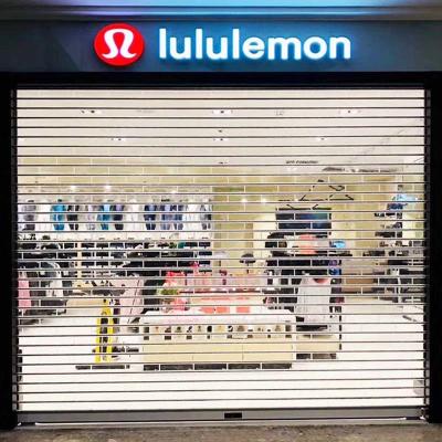 China Puerta de persiana de rodillo transparente de policarbonato 3 mm 2.3 mm para tiendas comerciales en venta