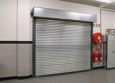 China Rock Wool Insulated Fire Rated Roller Shutter Doors For Factories / Retail Stores for sale