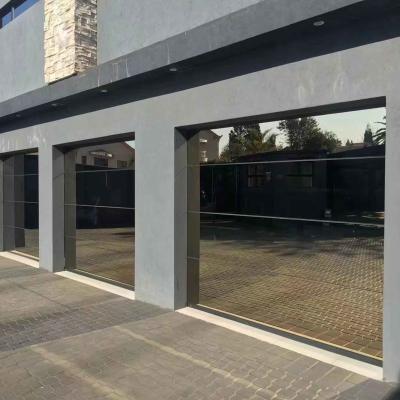 Chine Porte de garage électrique sectionnelle vue complète Porte de garage en verre en aluminium échantillon disponible à vendre