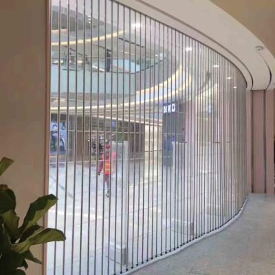 China Automatic Commercial Lateral Sliding Grill Shutter Transparent PC And Security for sale