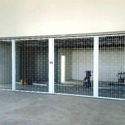 China Stainless Steel Grill Shutter Door Automatic motorized lateral Sliding Door Shutters for sale