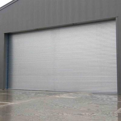 China Puertas de cerradura de acero galvanizado, Automatización Puertas de garaje industriales de rodillos en venta