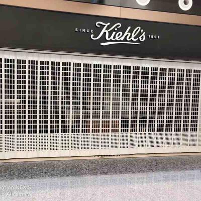 China Manual Aluminum Grille Door Panel Side Folding Grille For Display for sale