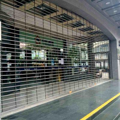 China Powder Coating Storefront Security Grilles , Aluminum Roll Up Grille Security Gate for sale