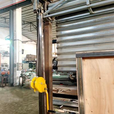 China Industrial / Commercial Manual Rolling Shutters Doors Wire Rope Operation for sale