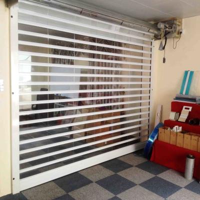 China Security See Through Roll Up Doors Transparent Rolling Door Polycarbonate for sale
