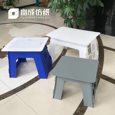 China Outdoor Folding Corrugated Plastic Furniture Recyclable PP Corrugated Table for sale