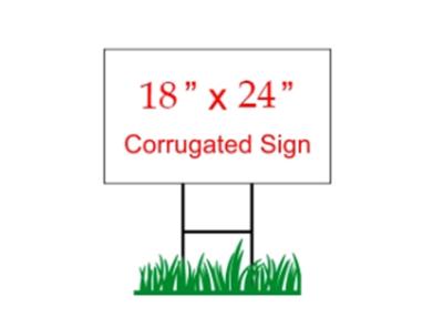 China 18x24 corrugou sinais plásticos da jarda de Corflute Coroplast da placa do sinal à venda