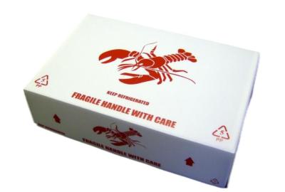 China Shrimp Lobster Oyster Scallop pP Packaging Box Customized Size Anti Water Resuable for sale